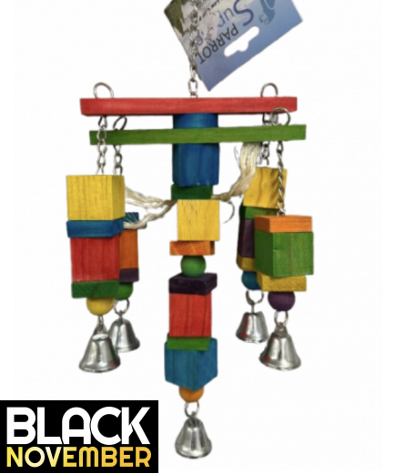 9 X Parrot Toy Pack - African Grey, Amazon, Eclectus, Cockatoo Etc - RRP £133.91 - Pack 4